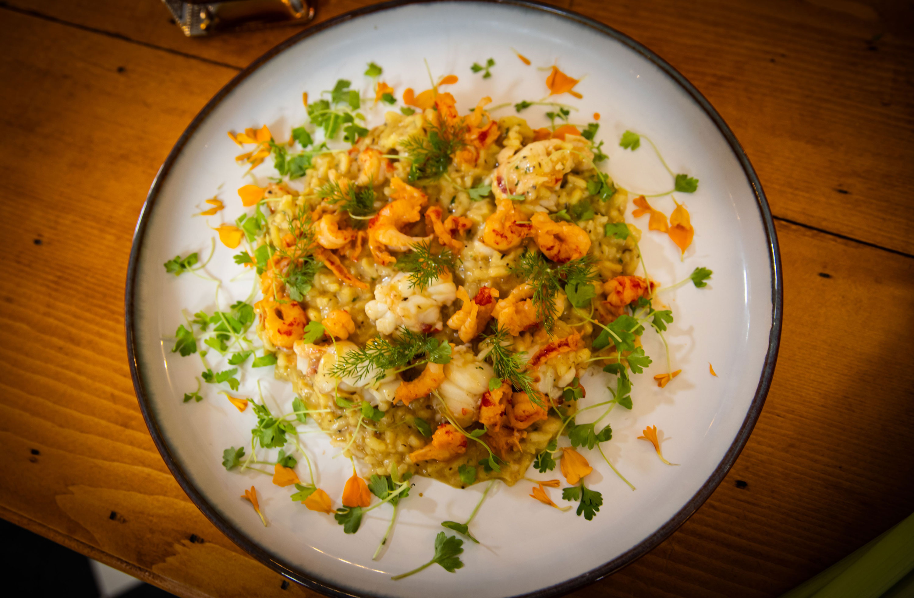 Crawfish and Lobster Risotto Paul Bocuse