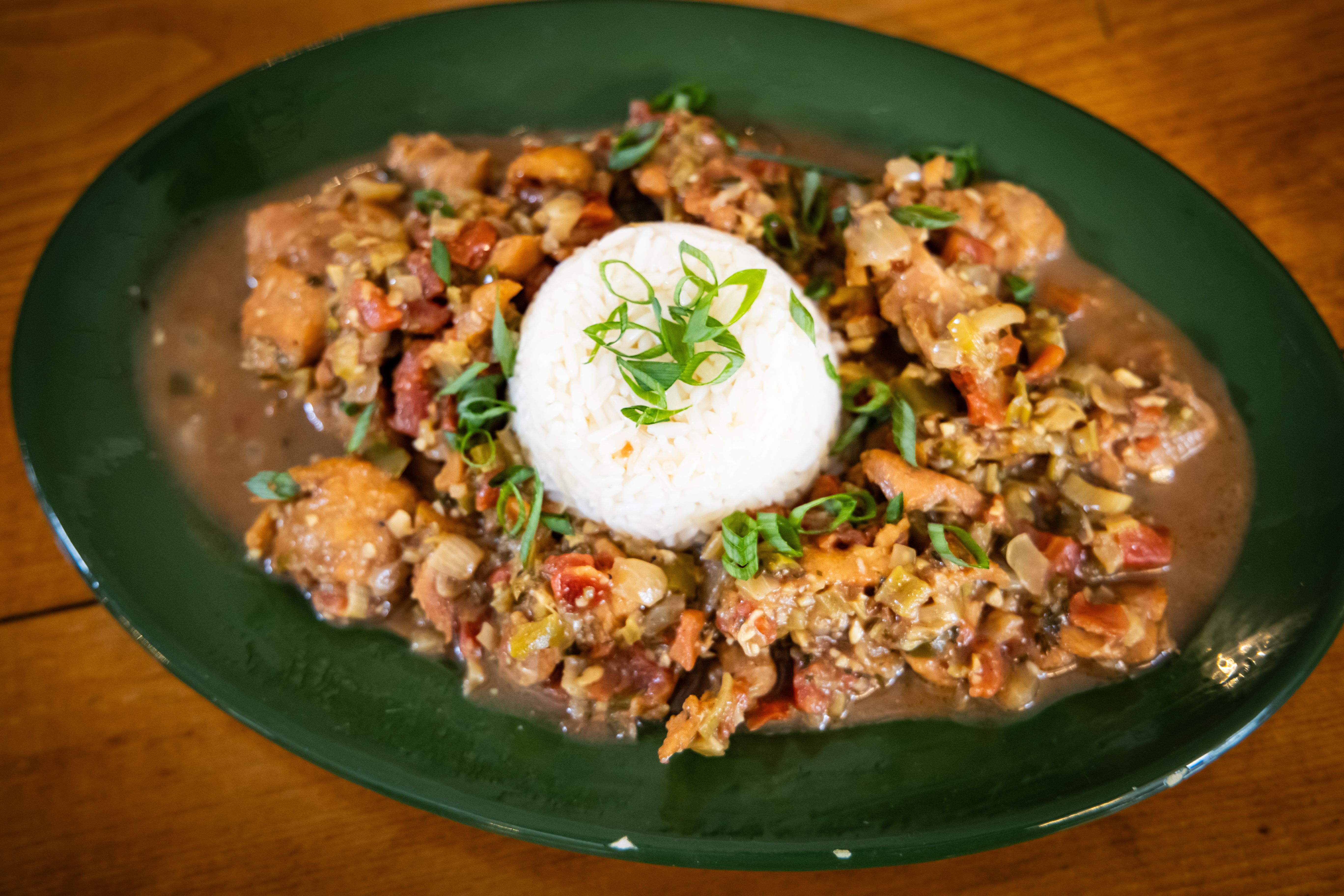 This recipe proves the point that in Cajun Country anything can go into a sauce piquante. In this spicy sauce, it is recommended that you use alligator tail meat due to its texture and light to white color. This recipe proves the point that in Cajun Country anything can go into a sauce piquante. In this spicy sauce, it is recommended that you use alligator tail meat due to its texture and light to white color.